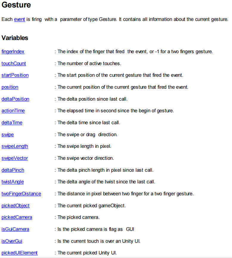 GestureVariables